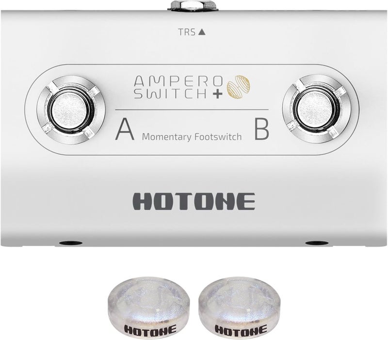 HOTONE Dual Footswitch Pedal Momentary 2-Way Pedal Foot Switch Controller Switch 6.35 mm (Ampero Switch+) - Image 1